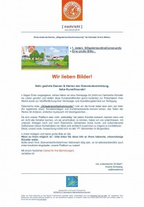 mailing an die Gemeinden im Burgenland - 20.02.2014